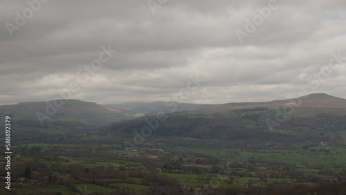 Timelapse of the Sugar Loaf and Black Mountains in South Wales