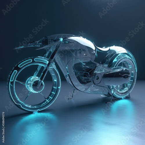 bike  motorcycle  design  futuristic  AI generated