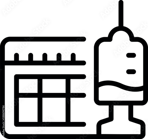 Immunity injection icon outline vector. Herd people. Vaccine medicine