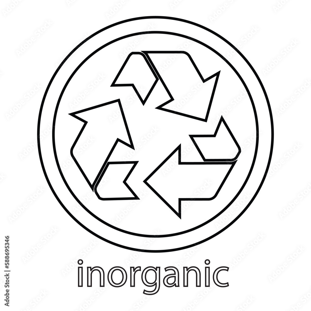 The illustration of recycle waste vector. Suitable for recycling icon, sign or symbol. The illustration of recycle waste vector. Suitable for recycling icon, sign or symbol.