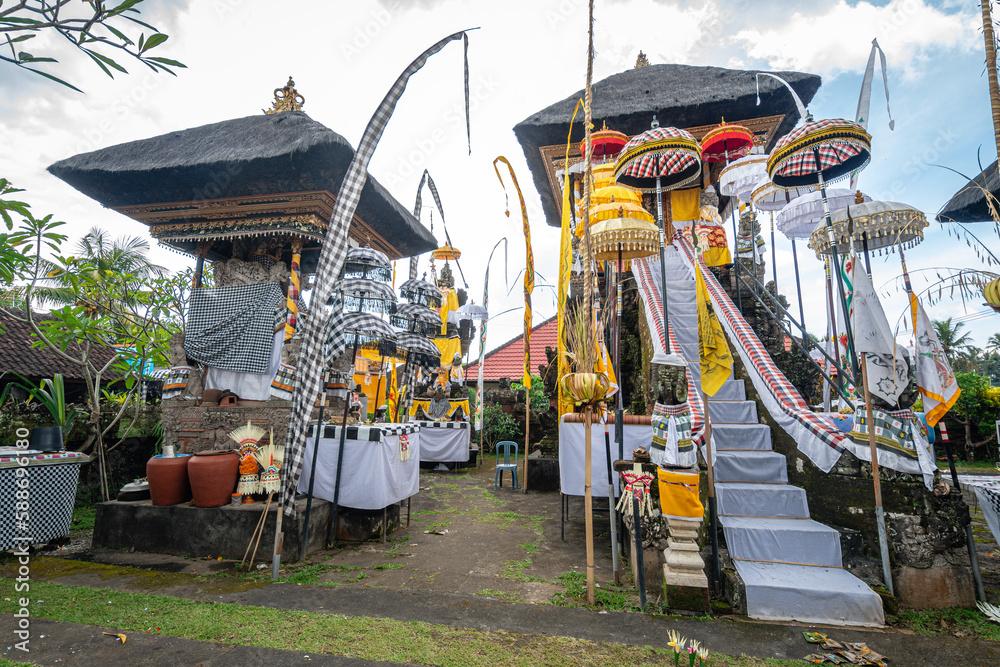 outdoor view of balinese temple with ornament