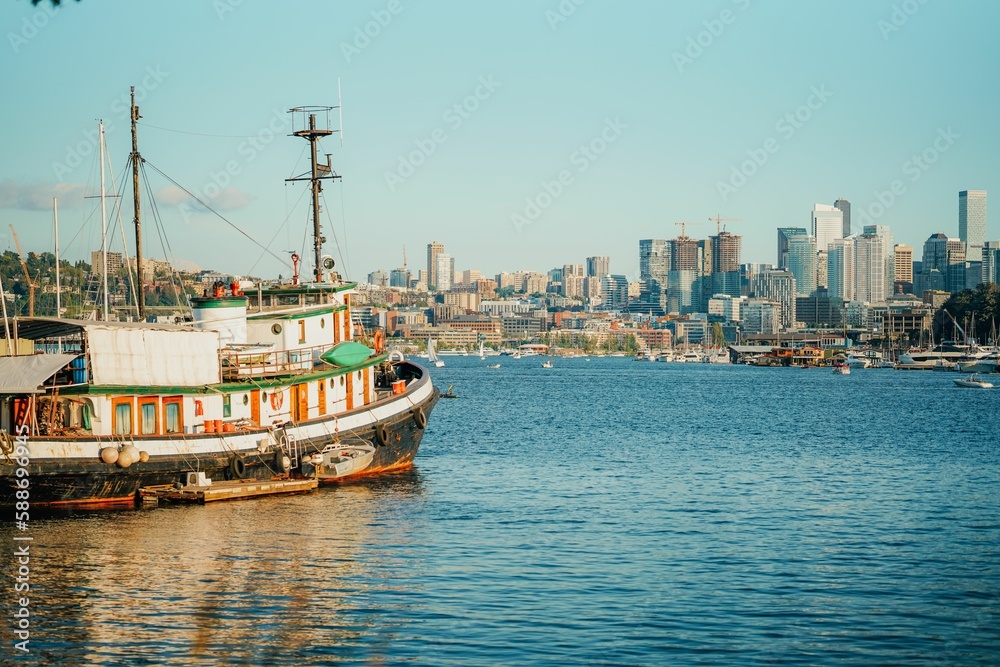 Boat on Union Lake, Seattle