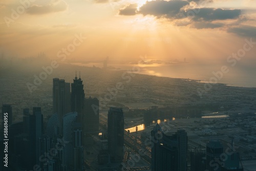 Sunset on Dubai  UAE