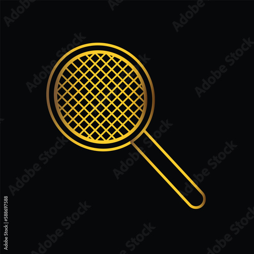 gold, colander,strainer, icon, vector, design, template, illustrasi, logo, flat, style, trendy, collection © waniperih