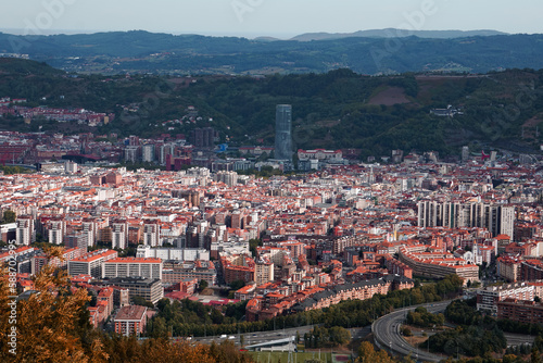 cityscape and architecture in Bilbao city, Spain, travel destination