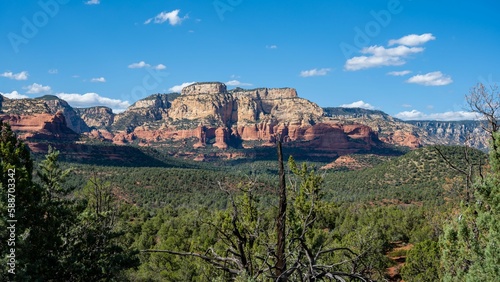 Scenic view of the famous Red Rock Country in Sedona captured on a sunny day © Gbideri/Wirestock Creators