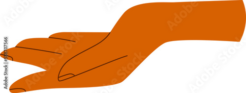 Alms Hand Illustration