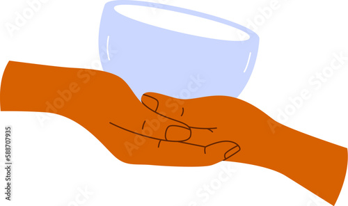 Hands Holding bowl