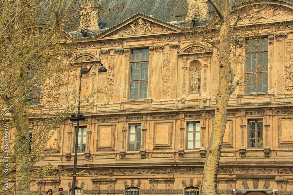 Beautiful shot of historic building exteriors in Paris, France