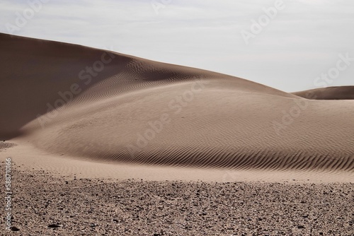 Beautiful barren sandy dune photo