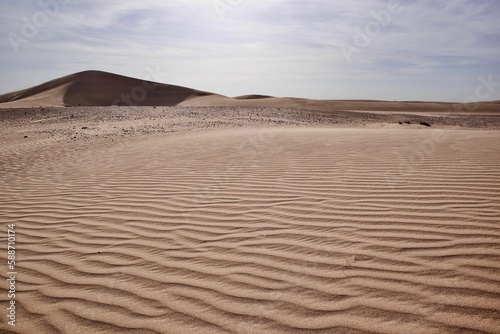 Fototapeta Naklejka Na Ścianę i Meble -  Beautiful barren sandy dune