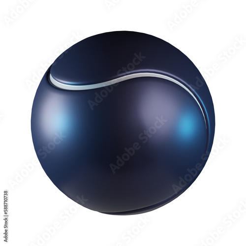 Tennis Ball Sport Equipment 3D Icon