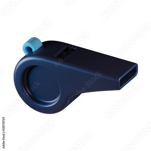 Emergency Whistle 3D Icon © impro-studio