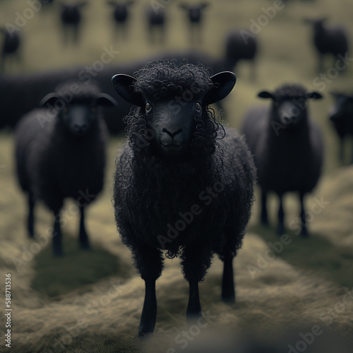 black sheeps illustration