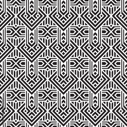 Vector seamless models. Modern stylish texture. Composition from regularly repeating geometrical element. Monochrome, simple. Vector illustrations.