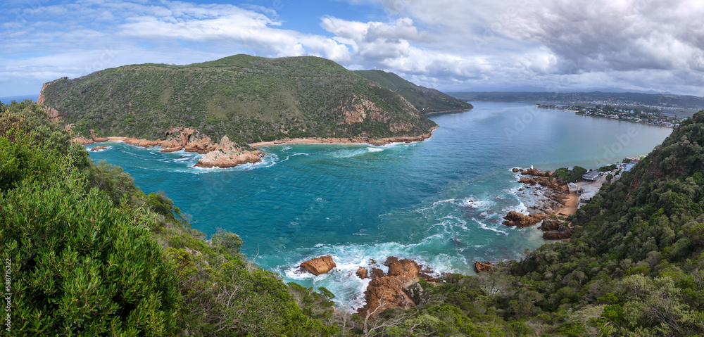 View at the heads rock near Knysna in South Africa