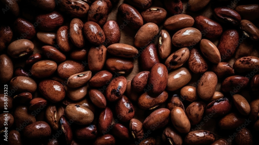 Obraz premium black and white beans created with Generative AI technology