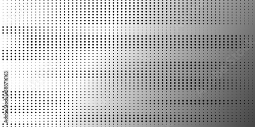 Halftone in abstract style. Geometric retro banner vector texture