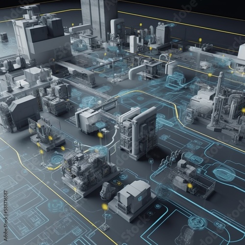 a picture of industry 4.0 hyper detailed photo