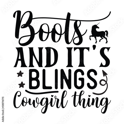 Boots and its blings cowgirl thing SVG