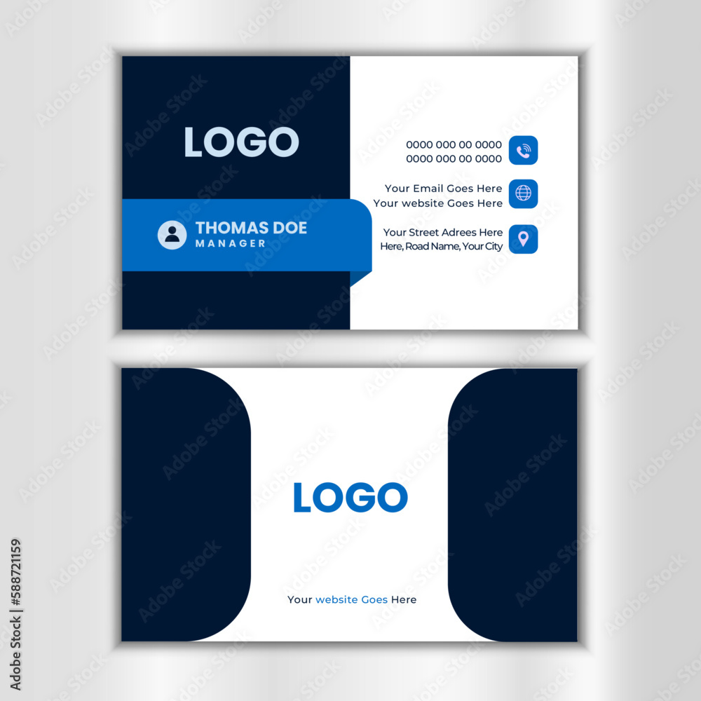 Fototapeta premium Creative and modern business card template