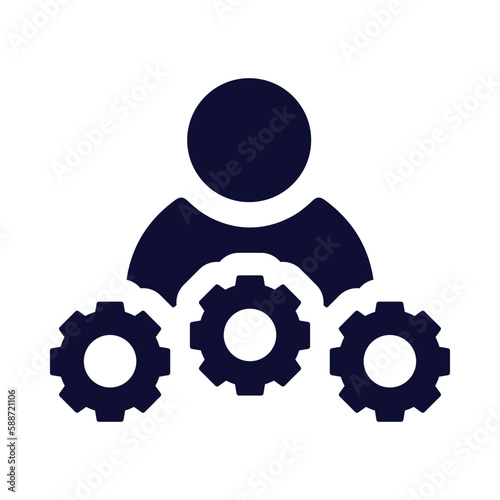 gear, management, man, people, Admin, administration, manager icon photo
