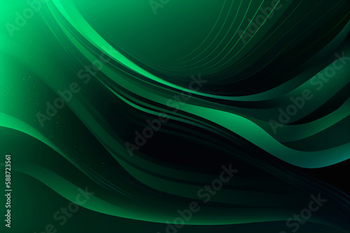 Dark green abstract modern background. AI Generated