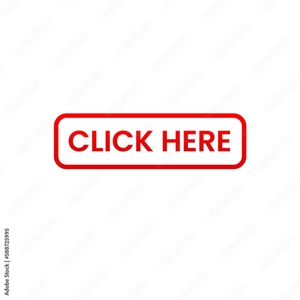 click here button icon transparent template, click here red design template click here button icon transparent template, click here red design template