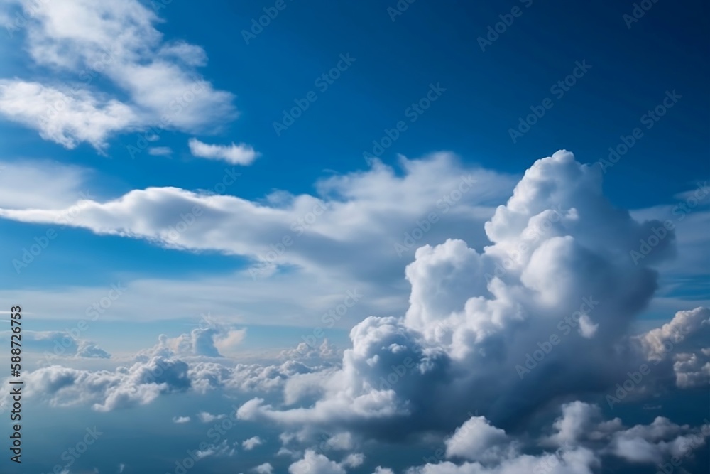 Nature Background for Inspiration. Blue Sky and Clouds Scenic View Nature Background for Inspiration. Blue Sky and Clouds Scenic View