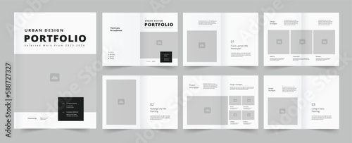 urban design portfolio or architecture portfolio template.