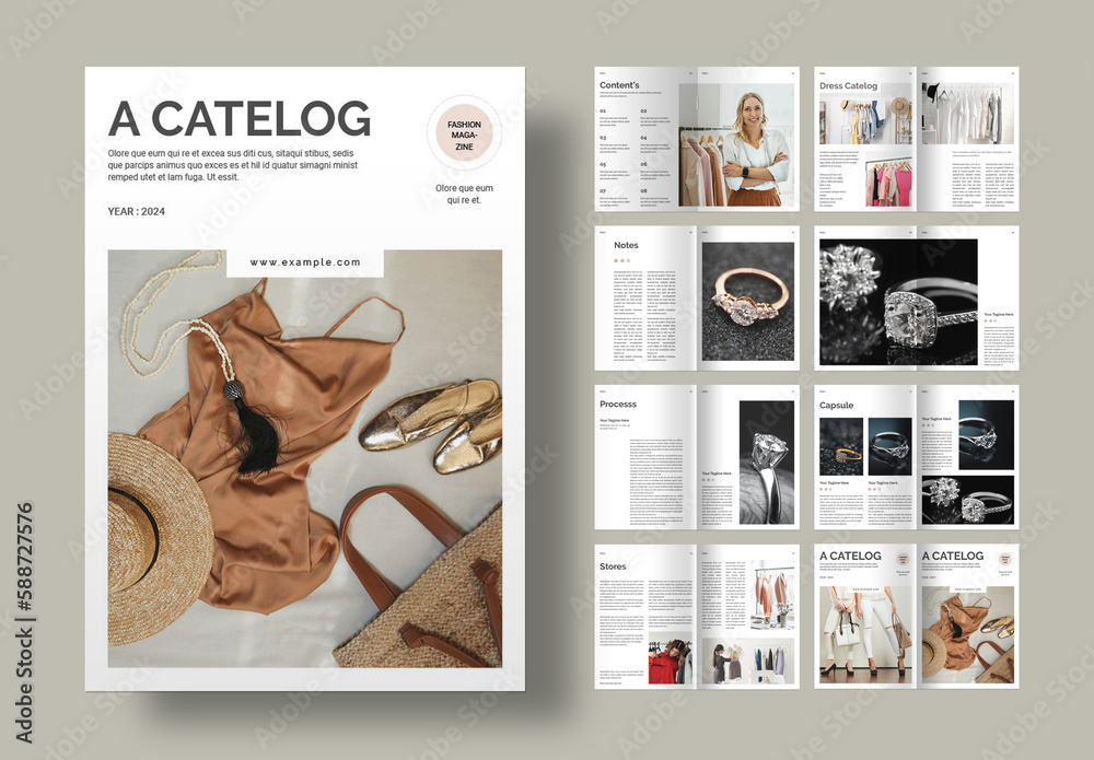 A_Catalog Magazine Stock Template Adobe Stock