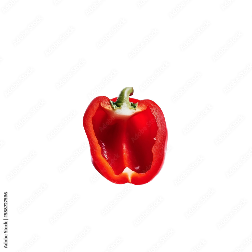 red bell pepper isolated red bell pepper isolated