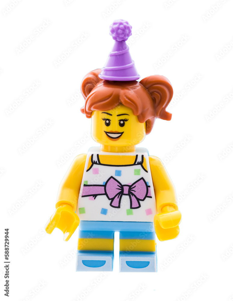 Dortmund - Deutschland 7. April 2023 Lego Minifigure Stitch von Walt Disney  Stock Photo