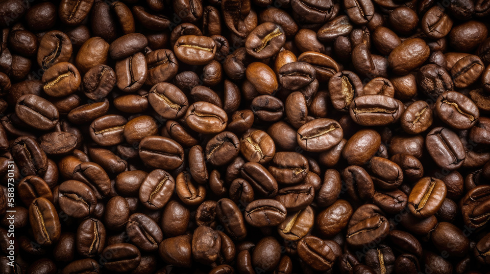 coffee beans background created with Generative AI technology coffee beans background created with Generative AI technology