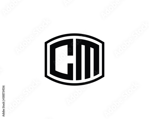 CM Logo design vector template