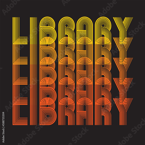 Librarian Typography T-shirt Design