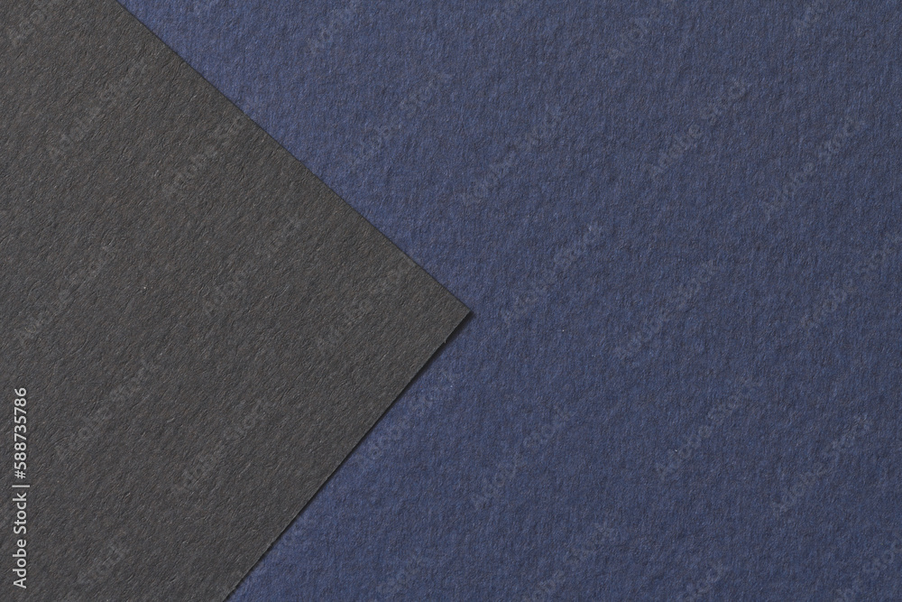 Rough kraft paper background, paper texture black blue colors. Mockup with copy space for text Rough kraft paper background, paper texture black blue colors. Mockup with copy space for text