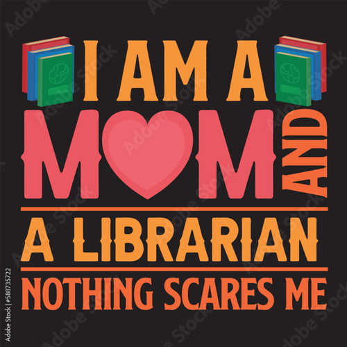 Librarian Typography T-shirt Design