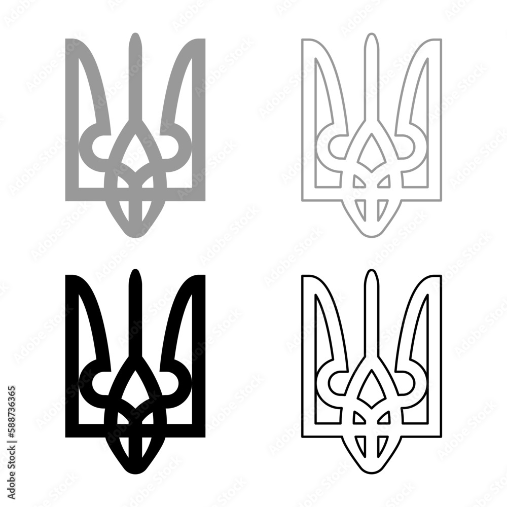 Ukraine coat of arms national emblem seal ukrainian state symbol sign