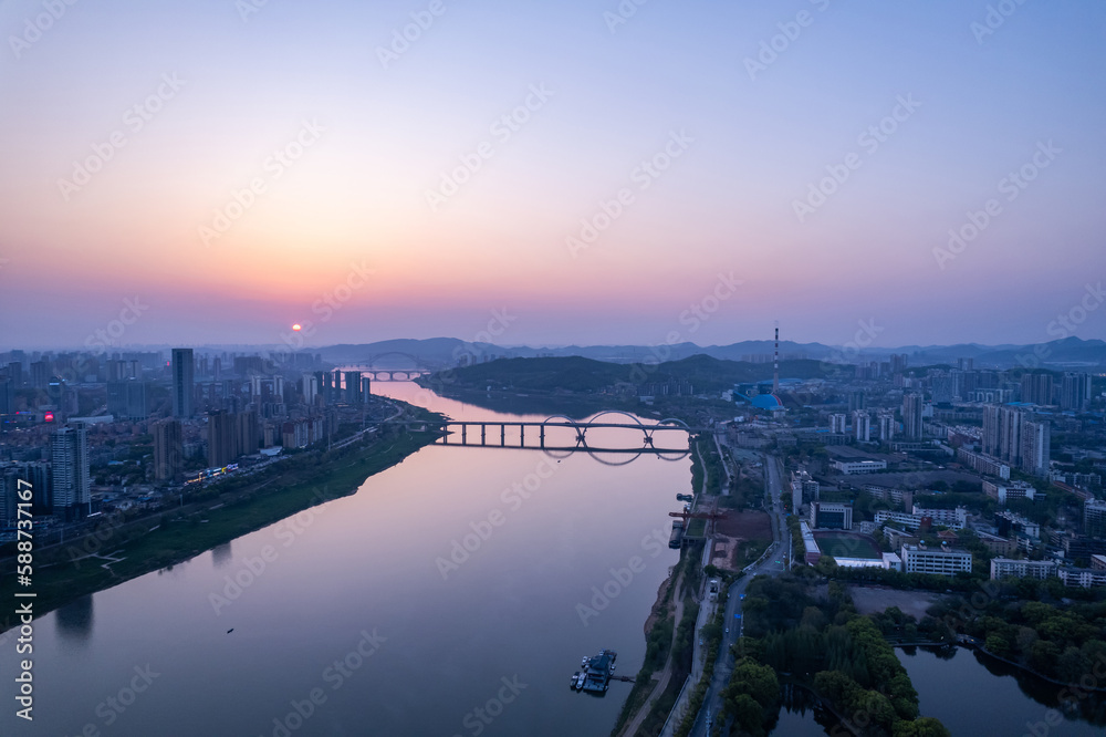 Scenery of Tianyuan District, Zhuzhou City, Hunan Province, China