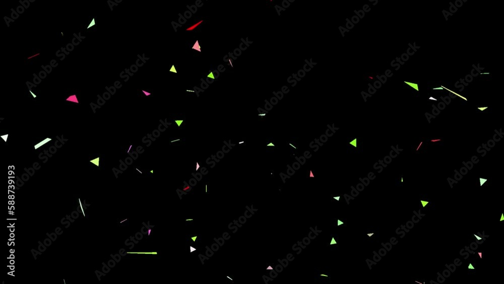Confetti Explosion - Pack of 5. Colorful isolated confetti falling ...