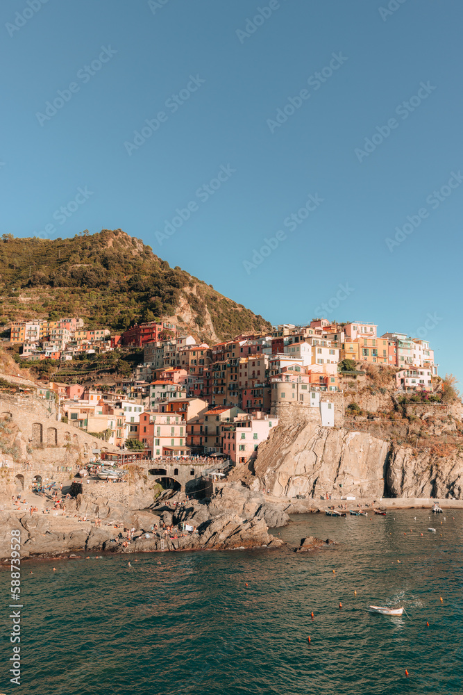 This is a picturesque small fishing village, with colorful houses lining the steep coastline, a small harbor and a beautiful beach. 