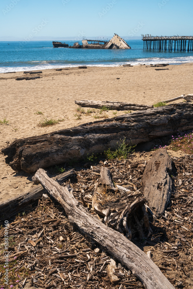 Seacliff State Beach and the S.S. Palo Alto