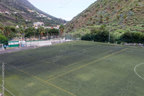 Rural football pitch