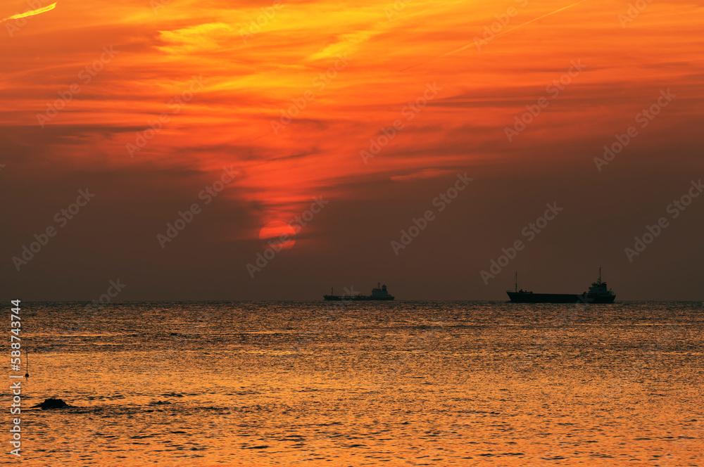 Fototapeta premium 房総須崎の夕焼け