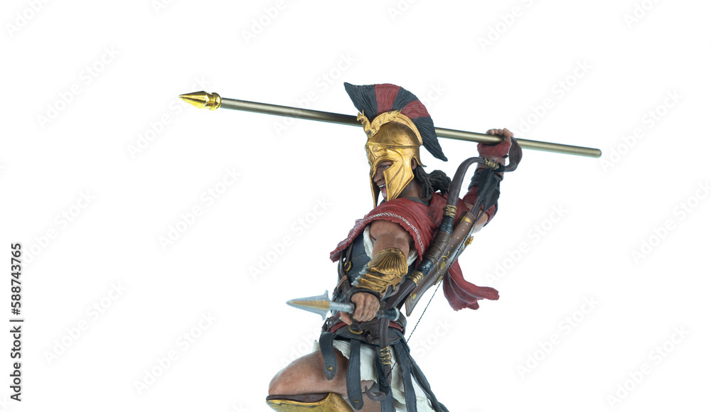 warrior gladiator on white background warrior gladiator on white background