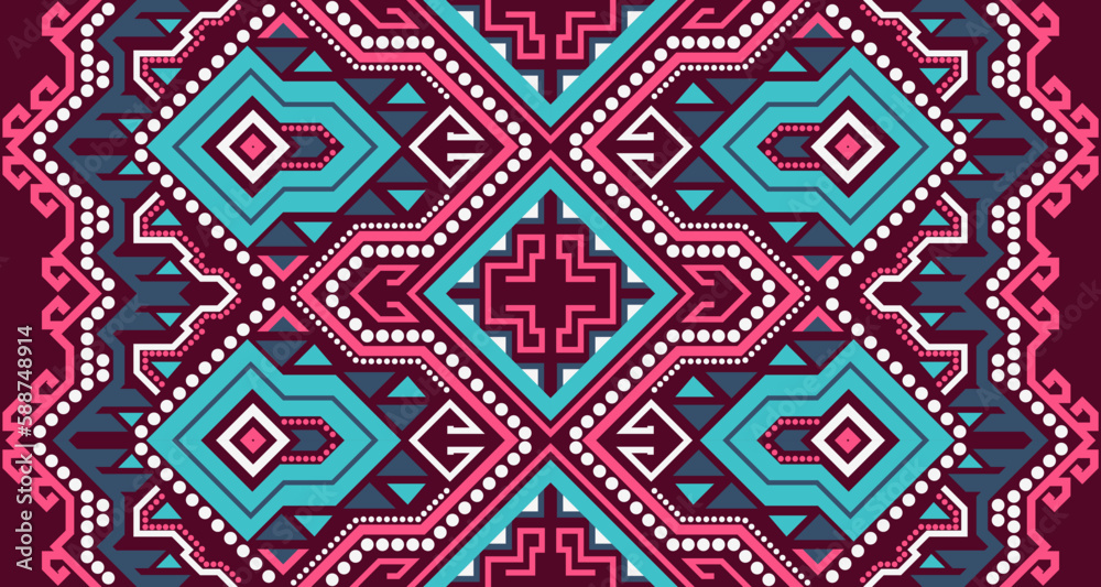 Abstract geometric vertical seamless pattern design indigenous black background EP.62 Abstract geometric vertical seamless pattern design indigenous black background EP.62