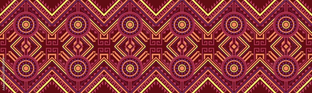 Geometric ethnic patterns.Pixel pattern. Traditional Design. Border Aztec ornament. folklore ornament for ceramics EP.33 Geometric ethnic patterns.Pixel pattern. Traditional Design. Border Aztec ornament. folklore ornament for ceramics EP.33