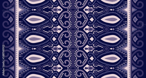Abstract geometric vertical seamless pattern design indigenous black background EP.59.