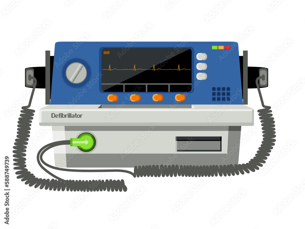 medical equipment defibrillator modern design Complete vital signs